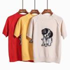 Dog-sequined Short-sleeved Knit Top