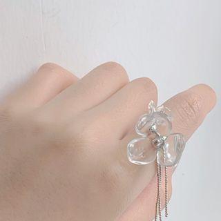 Acrylic Flower Layered Choker / Bracelet / Ring / Set