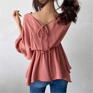 Tie-back A-line Blouse