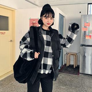 Check Oversized Sweatshirt