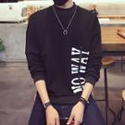 Letter Zip Sweatshirt