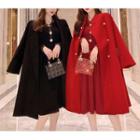 Sashed Button-up Long Coat