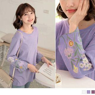 3/4 Sleeve Embroidered Top