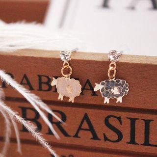 Sheep Drop Earring 1 Pair - One Size