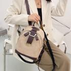 Two-tone Panel Backpack