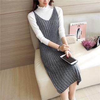 Sleeveless Pencil Knit Dress