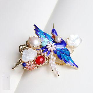 Retro Faux Pearl Phoenix Hair Stick