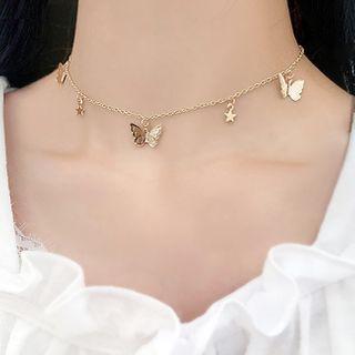 Butterfly And Star Choker