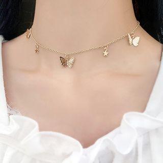 Butterfly And Star Choker