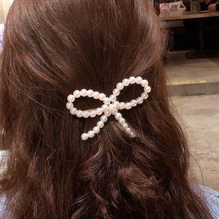 Beaded Ribbon Hair Clip