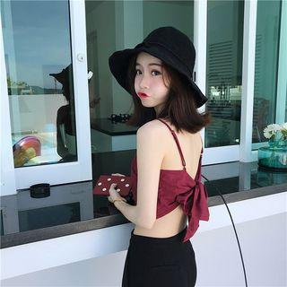 Spaghetti Strap Tie-back Top