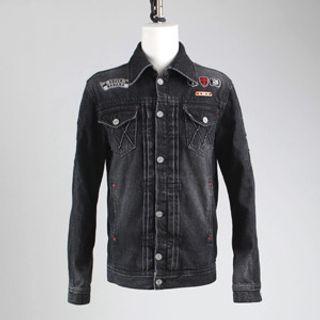 Patched Seam-detail Denim Jacket M