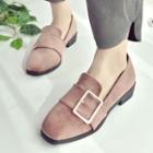 Square Buckle Loafers