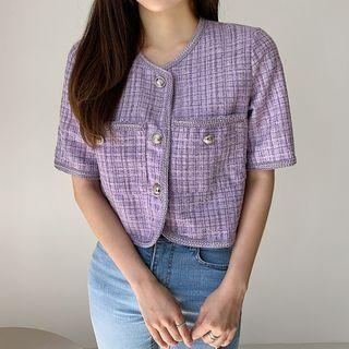 Short-sleeve Cropped Jacket