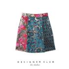 Patterned Mini A-line Skirt