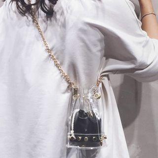 Chain Transparent Bucket Bag