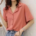 Short-sleeve Shirt Watermelon Red - One Size