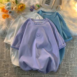 Couple Matching Short-sleeve Smiley T-shirt