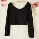 Long-sleeve Cropped T-shirt