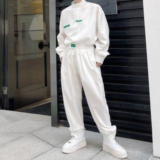 Set: Mock Neck Shirt + Dress Pants