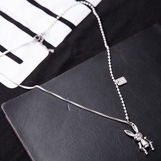 Stainless Steel Rabbit Pendant Necklace