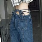 Tie-waist Loose Fit Jeans