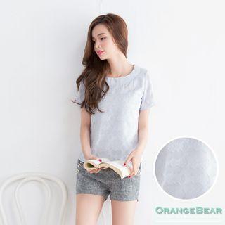 Layered Jacquard Top