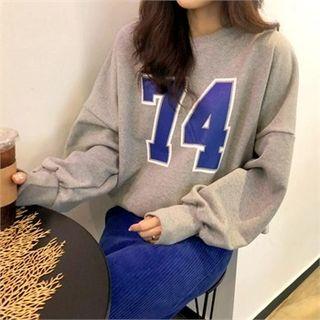 Round-neck Numbering Sweatshirt