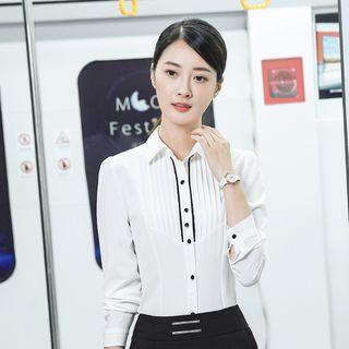 Pintuck Shirt / Mini Straight-fit Skirt / Dress Pants