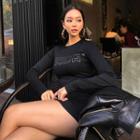 Lettered Mini T-shirt Dress