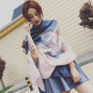 Floral Organza Shawl