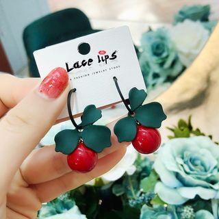 Alloy Cherry Dangle Earring As Shown In Figure - One Size
