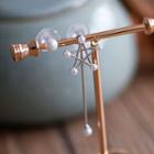 Non-matching Pearl Star Earring