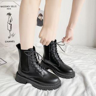 Lace-up Short Chelsea Boots