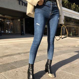 Gradient Washed Skinny Jeans
