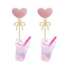 Milkshake Drop Earring / Clip-on Earring