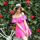 Off-shoulder Ruffle Dress