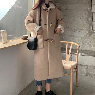 Toggle Long Coat Almond - One Size