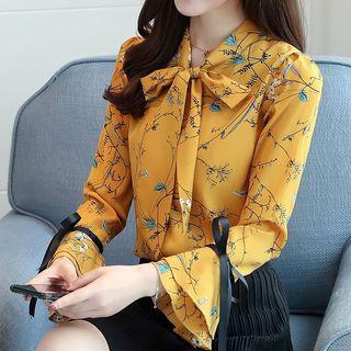 Bow Floral Blouse