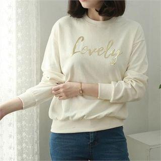 Lovely Lam -lettering Sweatshirt