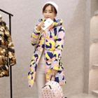 Camouflage Padded Hooded Coat