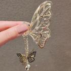 Butterfly Alloy Hair Clamp Ly891 - Gold - One Size