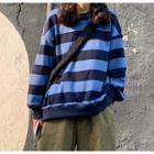 Striped Pullover / Straight Cut Pants