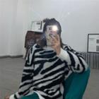 Long-sleeve Zebra Print Sweater