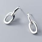 925 Sterling Silver Chain Earring As Shown In Figure - One Size