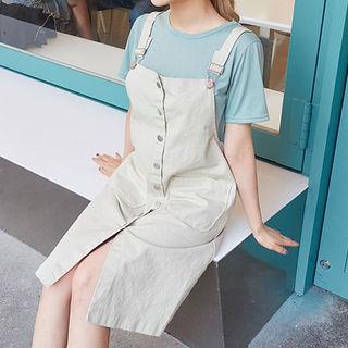 Button-down Cotton Jumper Dress