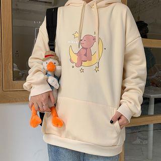 Bear-print Hoodie