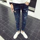 Patched Slim-fit Jeans