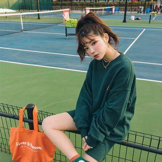 [fever & Percent] Letter-back Color Sweatshirt