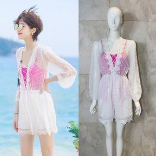 Tie-up Lace Swimsuit/bikini